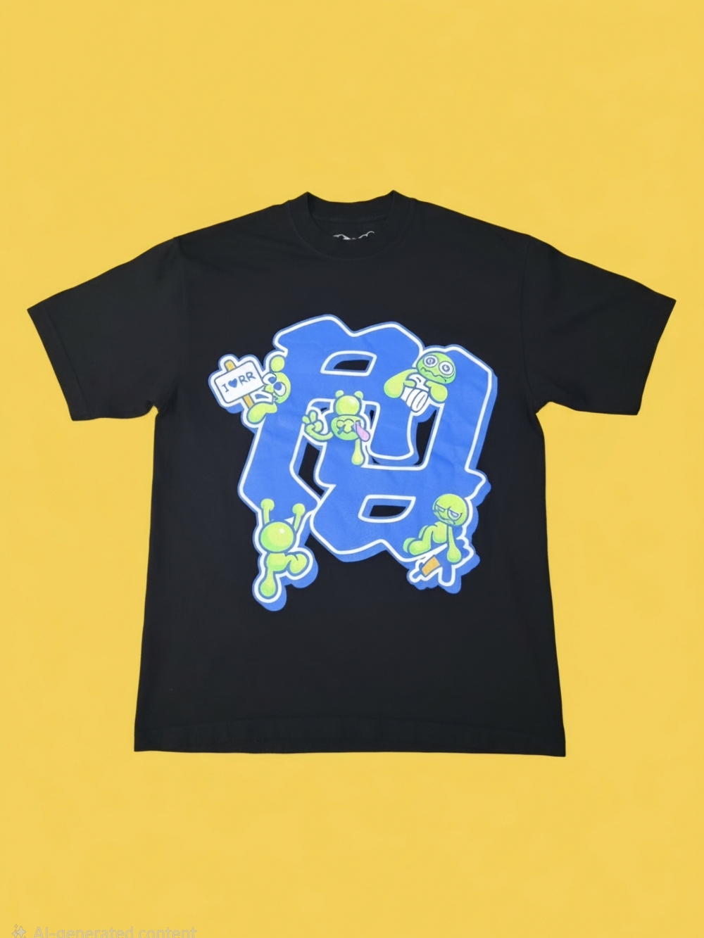 Kankan RR Exclusive Valentine Drop Black Short-Sleeve Graphic